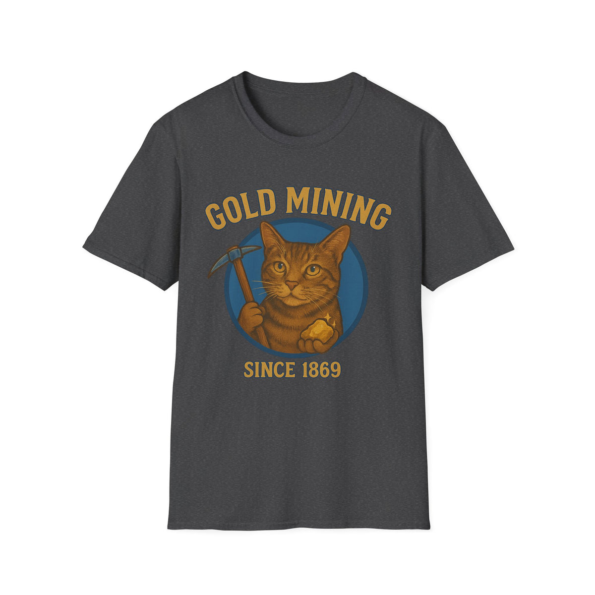 Gold Mining Cat T-Shirt